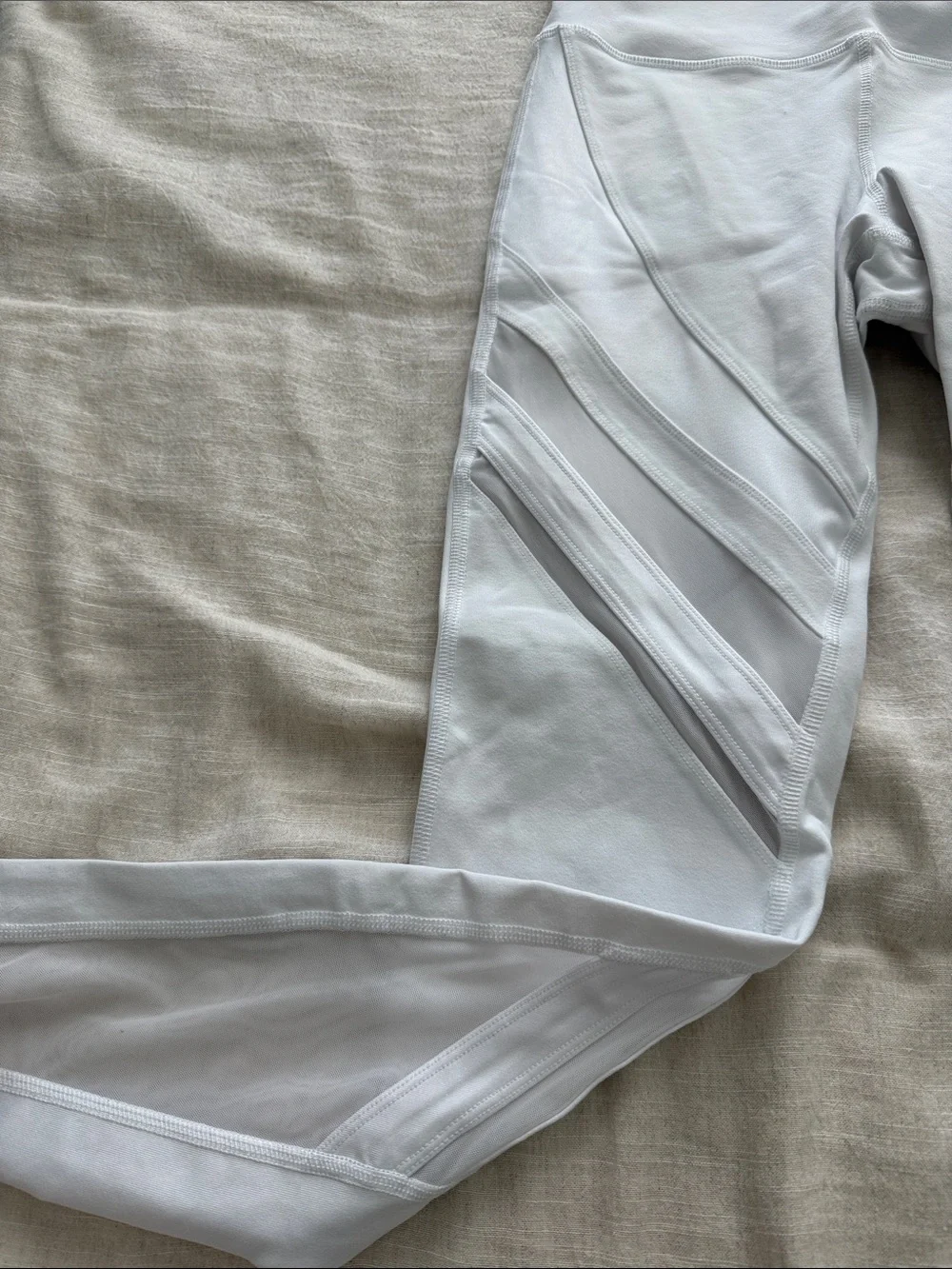Alo Sheer High Waste Leggings - White